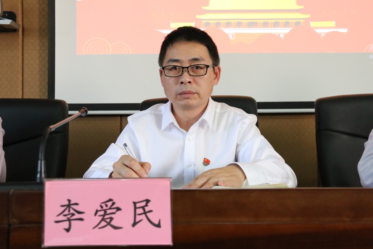 李爱民书记总结前期工作布置下一步任务